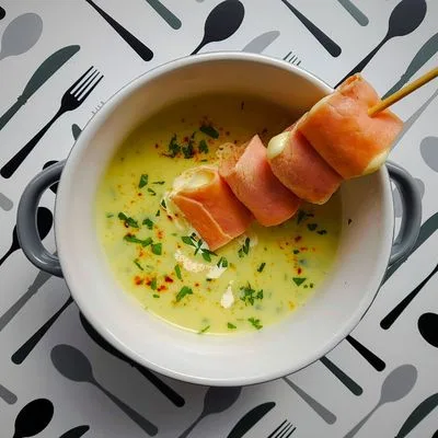 Zellerkrémleves sonkás mozzarellával 👌 – 8. lépés