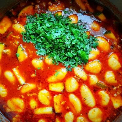 Paradicsomos gnocchi leves darált hússal👌 – 4. lépés
