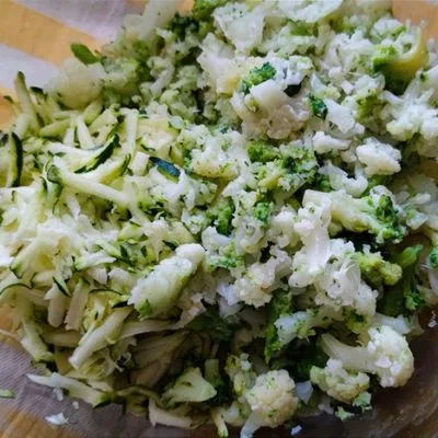 Zöldséges fasirozott – 1. lépés