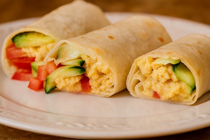 🌯Tojásos wrap recept – 3. lépés