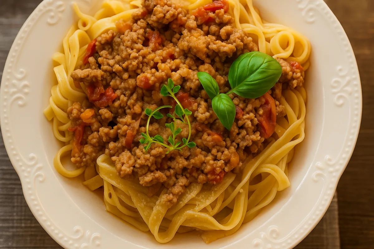 Sertés darált húsos ragu tagliatelle tésztával – főfotó