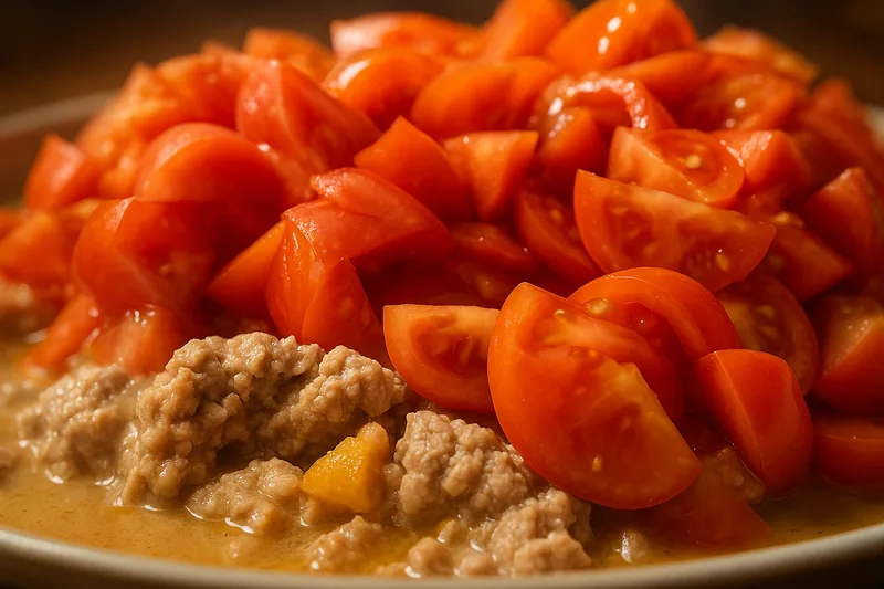 Sertés darált húsos ragu tagliatelle tésztával – 3. lépés