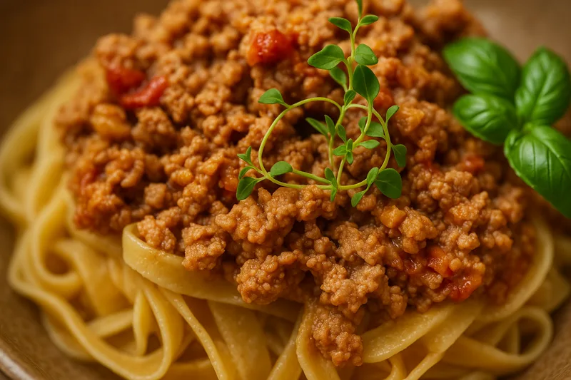 Sertés darált húsos ragu tagliatelle tésztával – 5. lépés