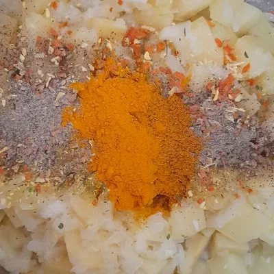 Chilis zöldborsós burgonyaleves keletiesen 🌶 🍲 – 5. lépés