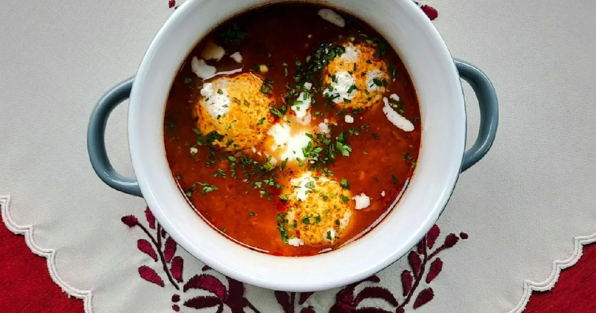 Török csorba húsgombóccal 🇹🇷👌 recept fotó