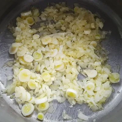 Juhtúrós kukoricaleves újhagymával 🌽👌 – 1. lépés