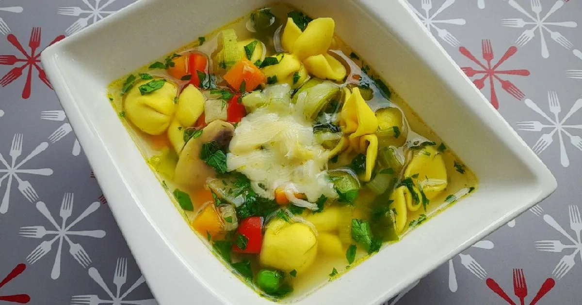 Zöldséges fagottini leves 🇮🇹 👌 recept fotó