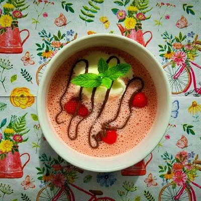 Narancsos eperleves vanília fagylalttal és csokikrémmel 🍓👌 – 4. lépés