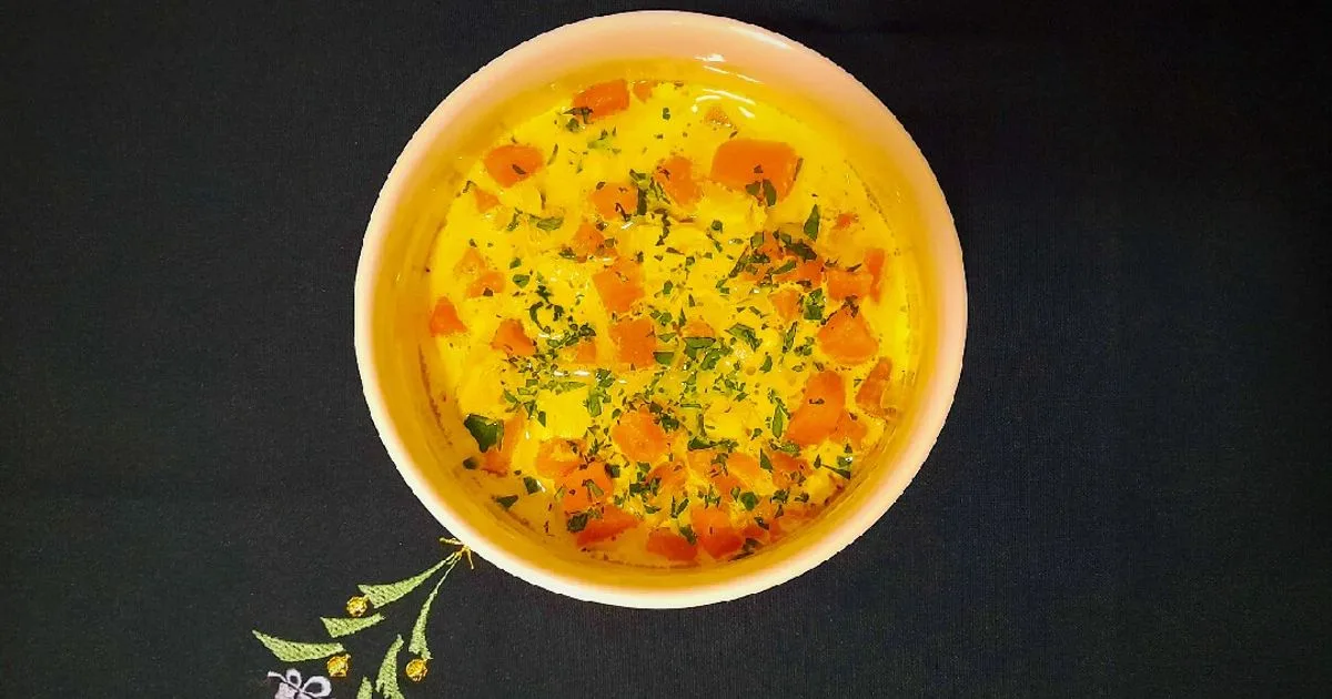 Sáfrányos csirkeleves édesburgonyával 👌🎄 recept fotó