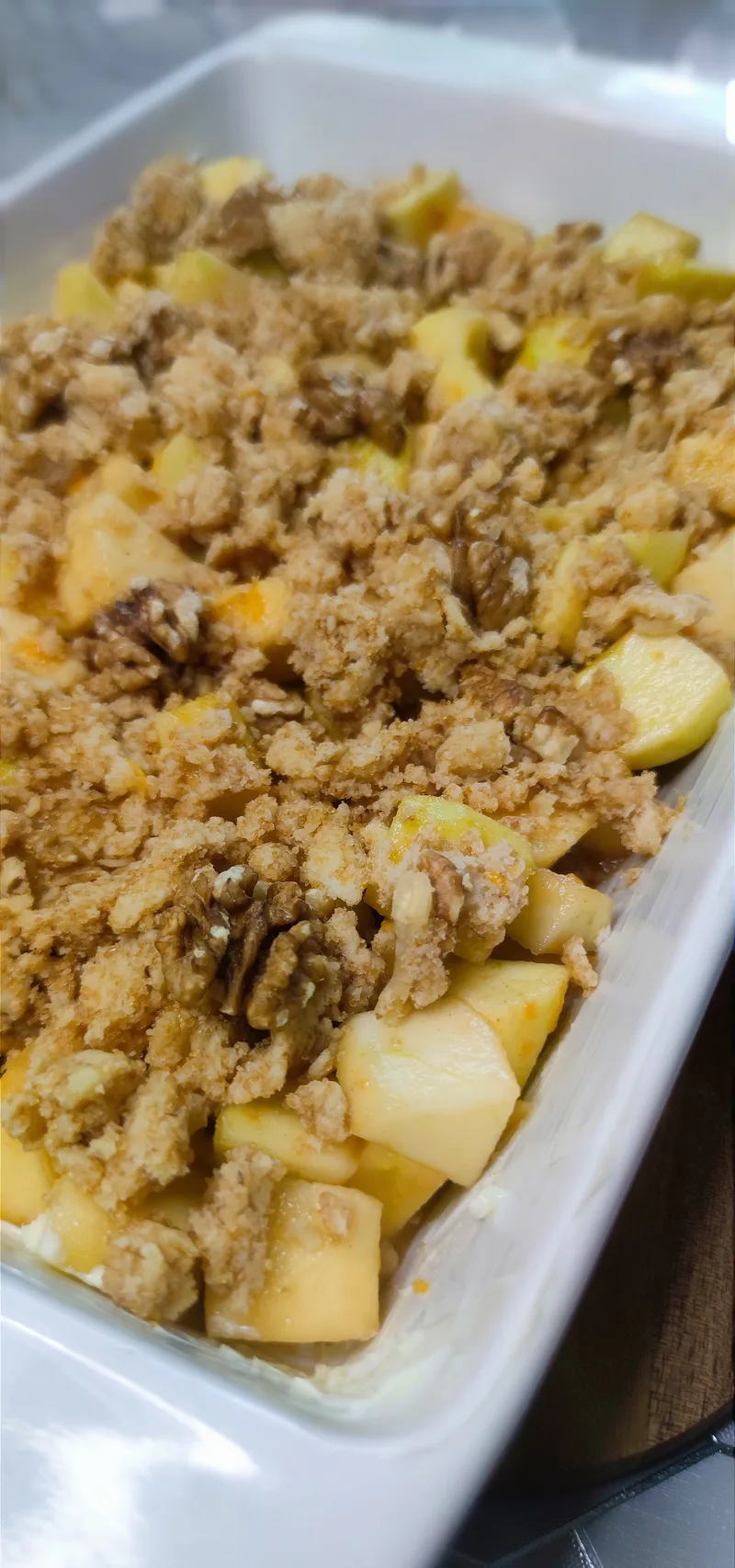 🍎 Apple Crisp – amerikai almás roppanós dióval, sós karamellfagyival – Mónika módra ❤️ – 5. lépés