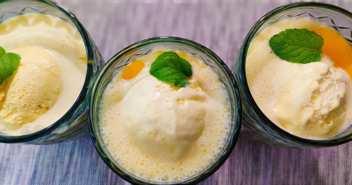 Őszibarack turmix recept fotó