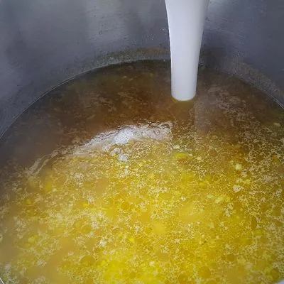 Mustáros burgonyakrémleves baconnel és pirított hagymával 👌 – 4. lépés