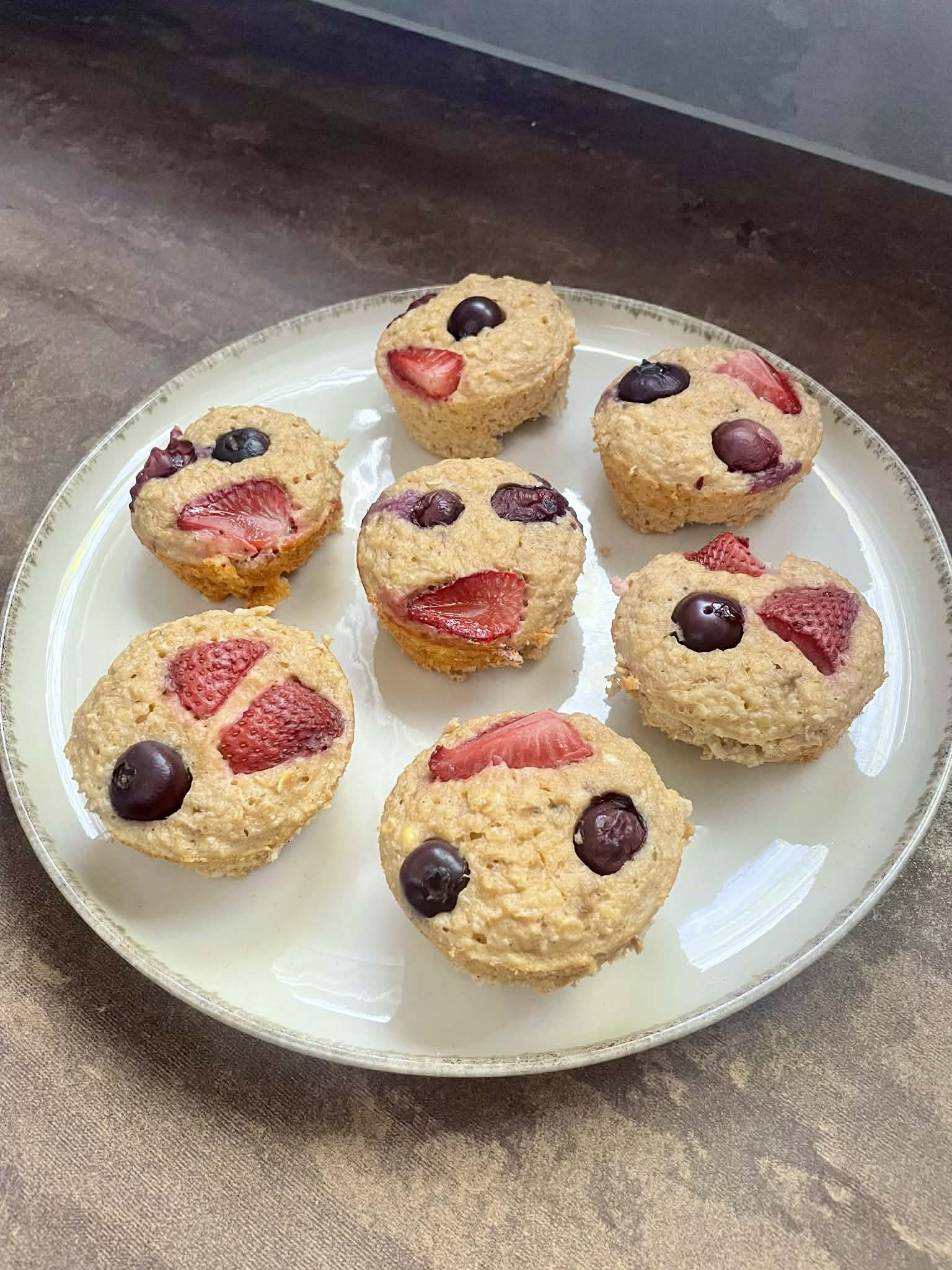 Banános protein muffin recept fotó