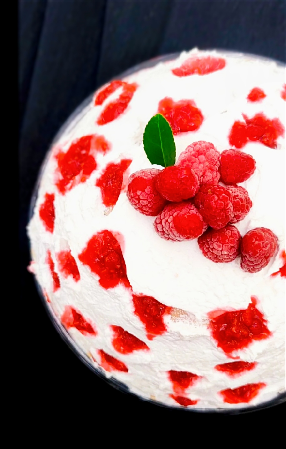 Málnás vakondtúrás torta recept fotó