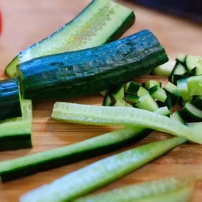 Friss zöldségsaláta recept – 1. lépés