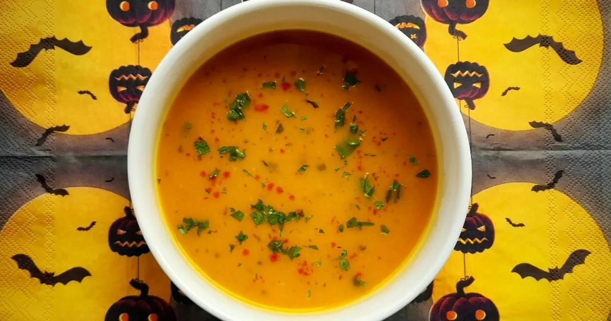 Marokkói sütőtökös zöldségleves 🎃👌 recept fotó