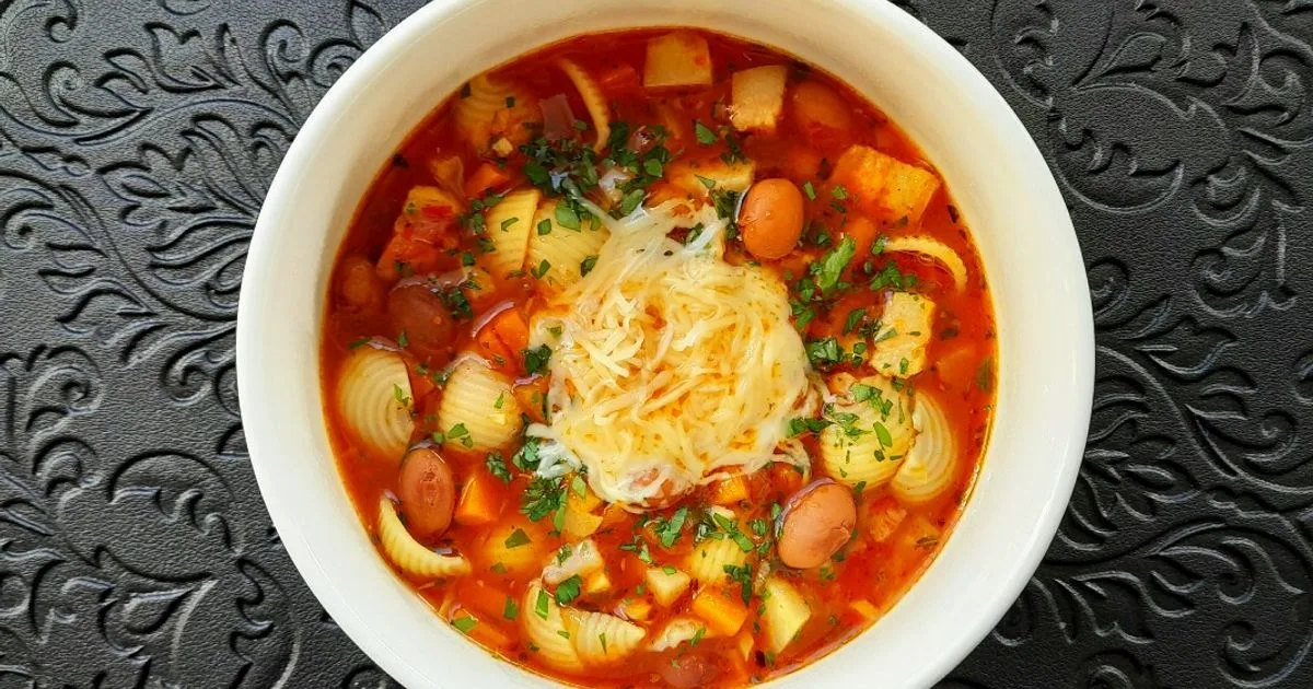 Olasz tarkabableves kagylótésztával 🇮🇹 👌 recept fotó