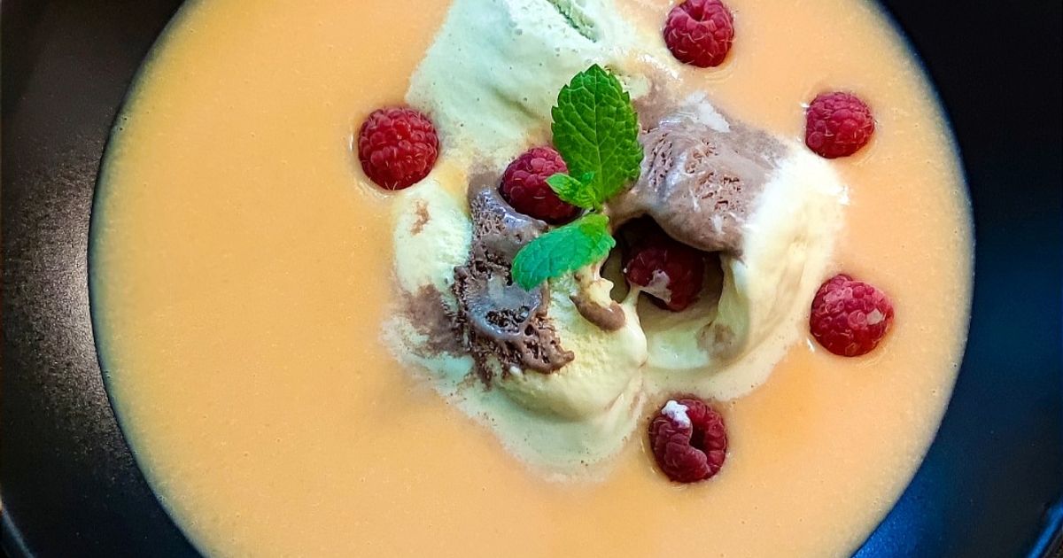 Sárgadinnyeleves recept fotó