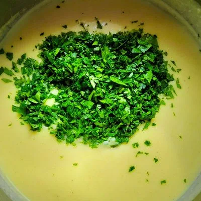 Zellerkrémleves sonkás mozzarellával 👌 – 4. lépés