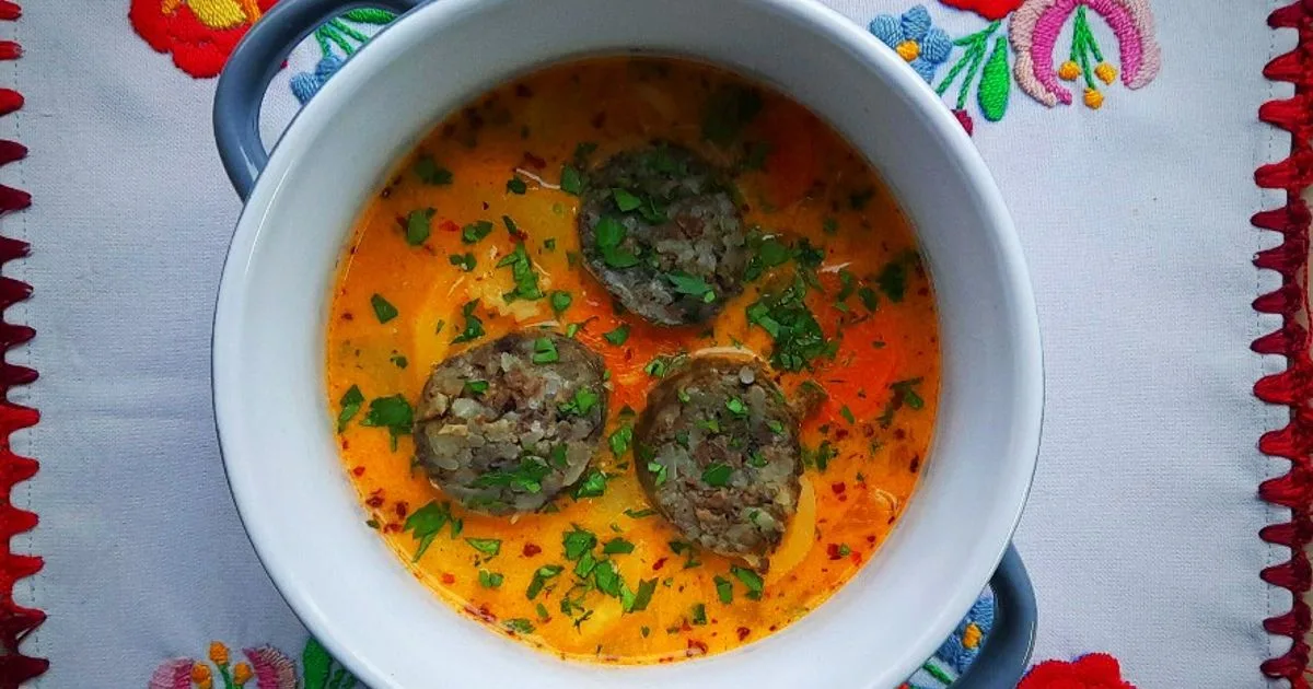 Véméndi hurkaleves 🇭🇺👌 recept fotó