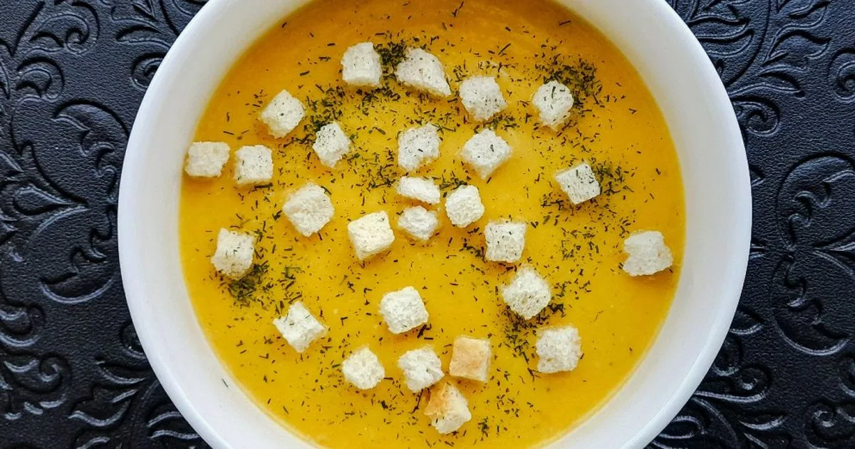 Krémleves gumós és gyökérzöldségekből 👌 recept fotó