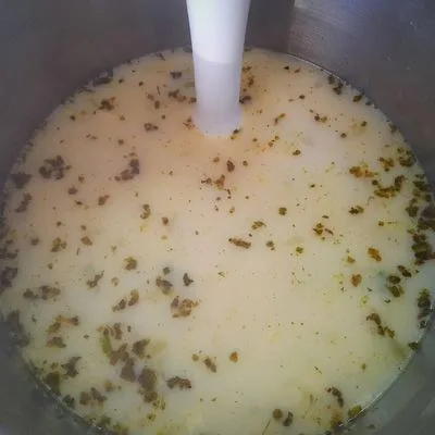 Füstölt pulykás kukoricaleves kagylótésztával🌽👌 – 4. lépés