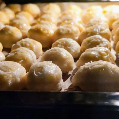 🧀Gyors sajtos pogácsa - 1 hajtással – 7. lépés