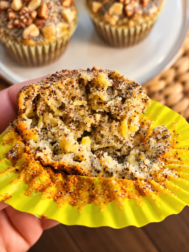 Mákos-diós muffin ropogós diótetővel – Mónika módra – 7. lépés
