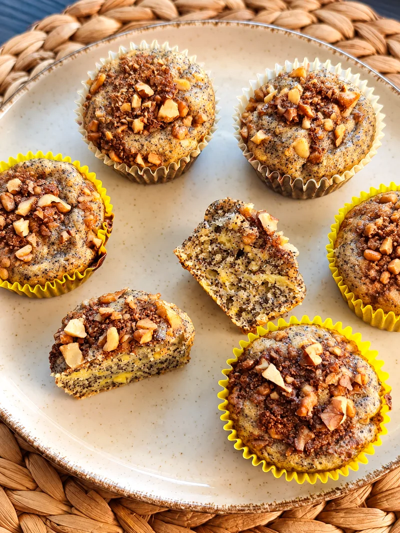 Mákos-diós muffin ropogós diótetővel – Mónika módra – 7. lépés