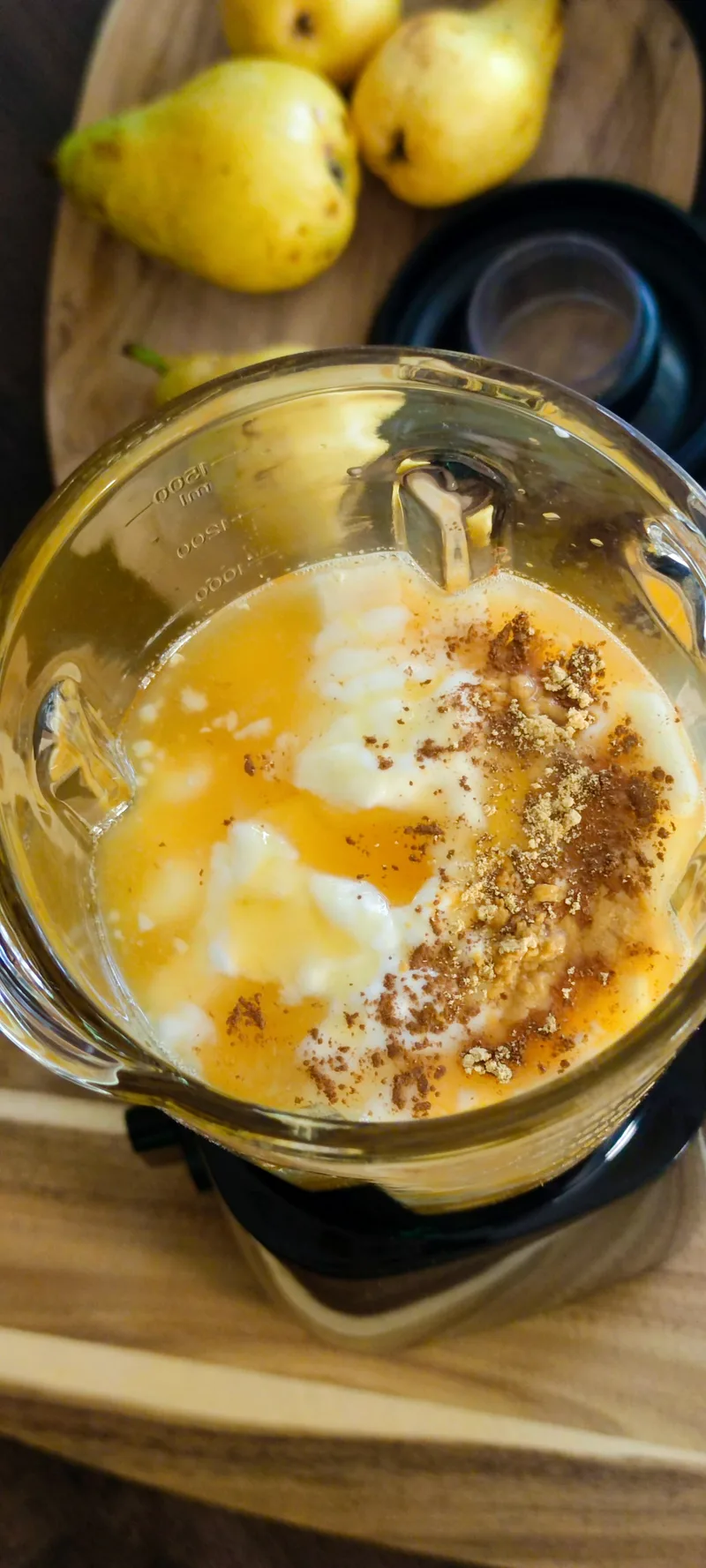 Mézes-gyömbéres körte–narancs smoothie – Mónika módra – 2. lépés
