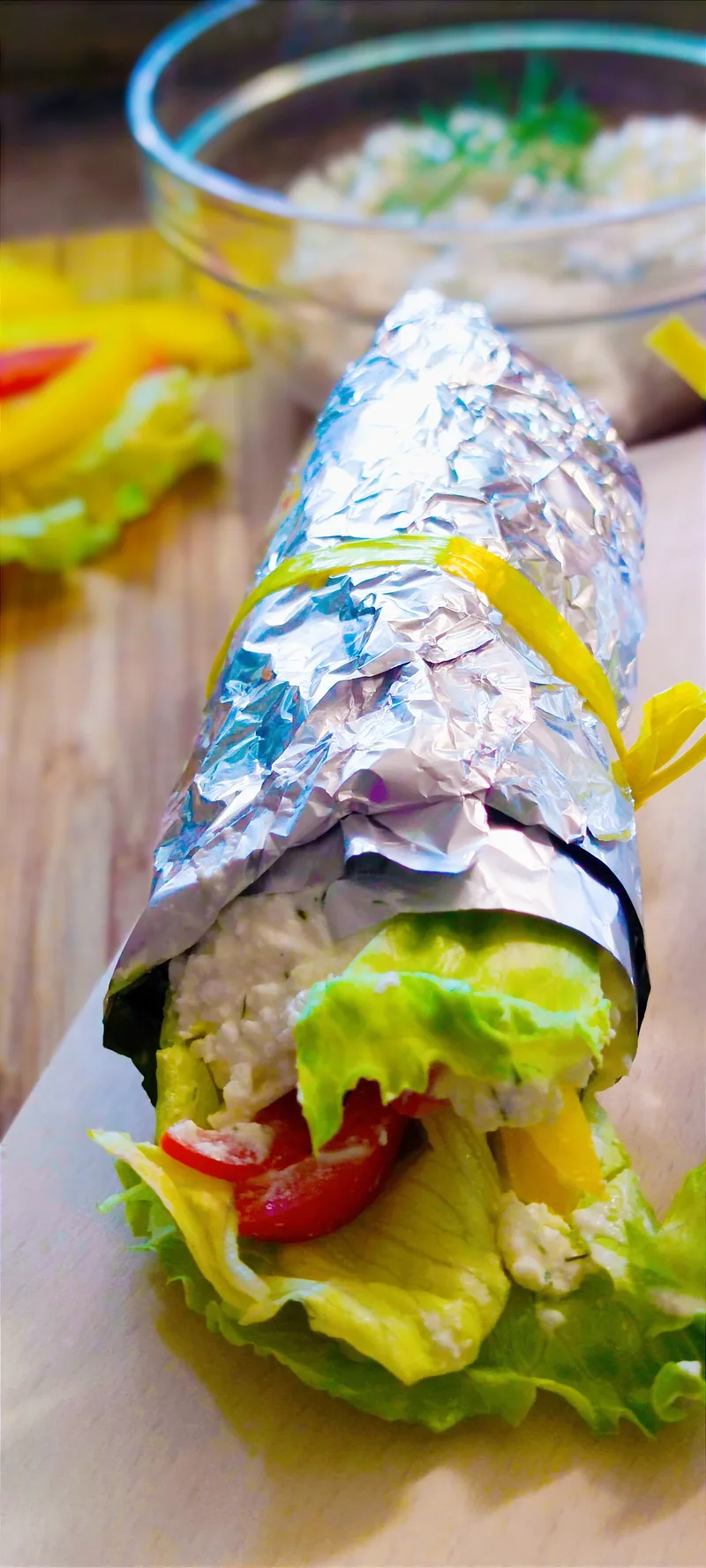 Mónika-Wrap" (Kenyérmentes Gourmet Tekercs) – 5. lépés