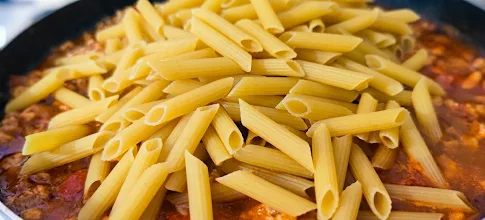 Penne tészta darált hússal és zöldségekkel – 6. lépés