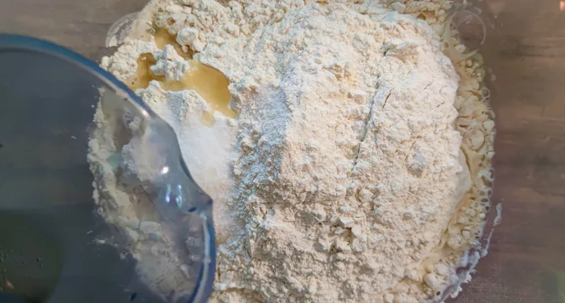 Piac-" idéző” Lángos (10 db-hoz) Mónika - módra – 2. lépés