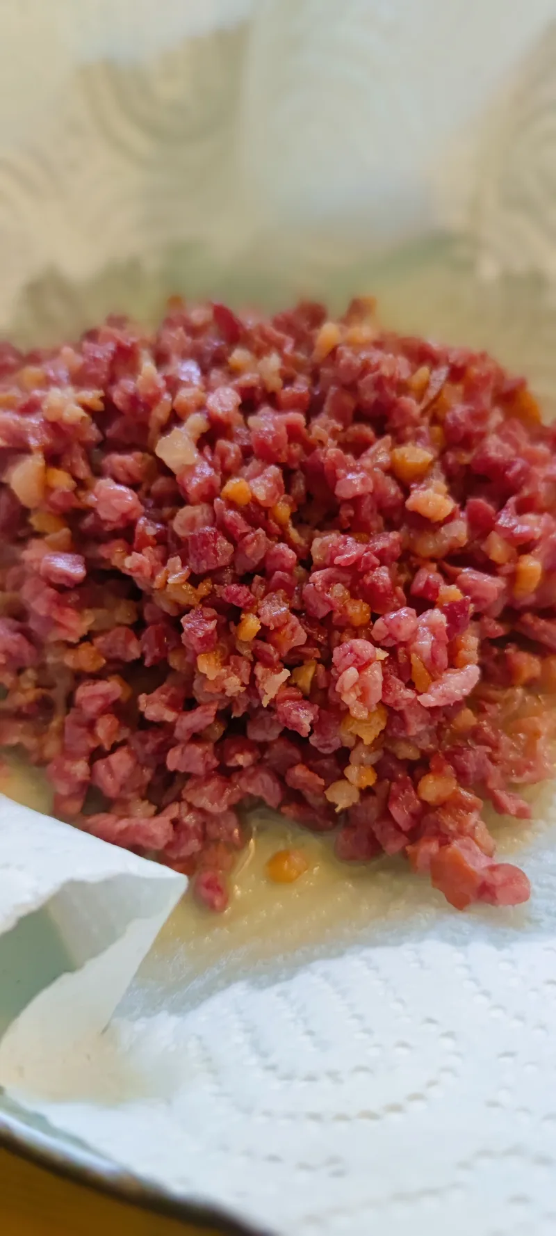 Tejfölös-baconös sajtos melegszendvics – 1. lépés