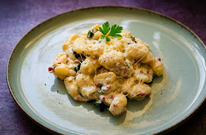 🥓 Tejszínes-Baconös-Spenótos Gnocchi (Mónika módra) – 6. lépés